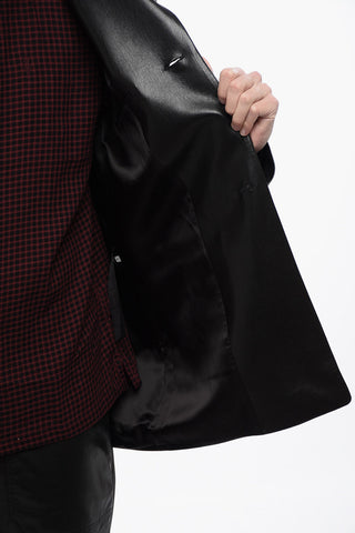 Vegan Leather Jacket SANCO with Single Vent