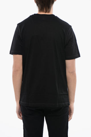 RED TAG T-shirt Girocollo T-JUST-N10 in Cotone con Logo in Velour