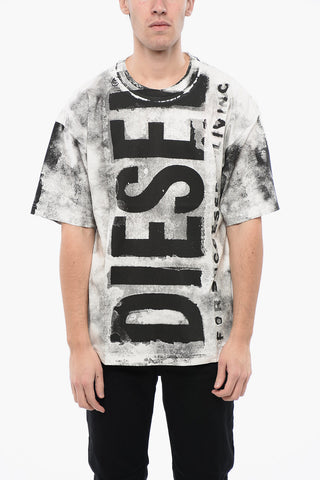 RED TAG Cotton T-BOXT-BISC Crew-neck T-shirt with Frontal Logo Maxi