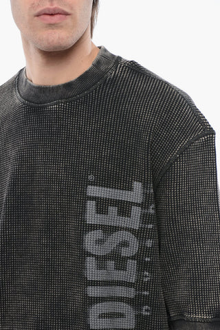 RED TAG Cotton Crew Neck Knit S-COOLWAFY-N1 with Side Logo