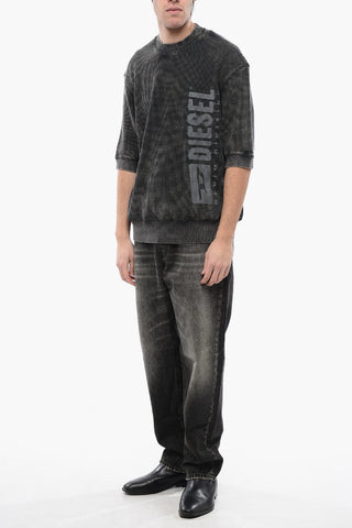 RED TAG Cotton Crew Neck Knit S-COOLWAFY-N1 with Side Logo