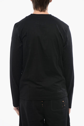 Long Sleeved T-DIEGOR-LS-MICRODIV Crew-neck T-Shirt