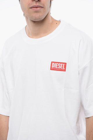 RED TAG Cotton T-NLABEL-L1 Crew-neck T-shirt with Embroidery