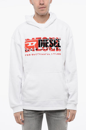RED TAG Hoodie S-BAXT bestickt mit aufgesetzter Tasche