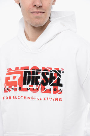 RED TAG Hoodie S-BAXT bestickt mit aufgesetzter Tasche