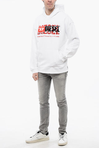 RED TAG Hooded Sweatshirt S-BAXT embroidered with Patch Pocket