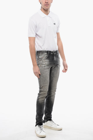 Stonewashed Effect Skinny Fit 1979 SLEENKER Jeans 14cm L.32 