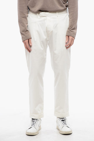 CC COLLECTION Pantaloni in Cotone Stretch a 1 Pince