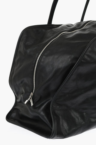 Borsa Duffle SHIELD In Pelle a Tinta Unita