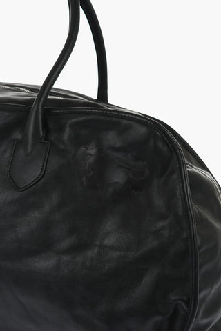 Borsa Duffle SHIELD In Pelle a Tinta Unita