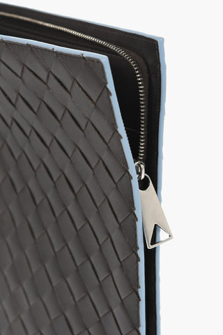 Braided Leather Tablet Case with Zip Closure