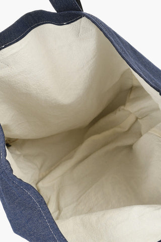SEE BY Denim Tote Bag with Embossed Embroidery