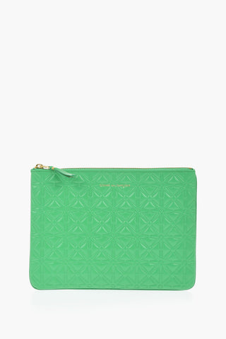 Pochette in Pelle con All-Over Monogram