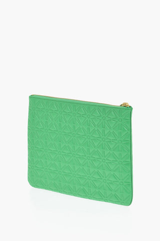 Pochette in Pelle con All-Over Monogram