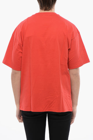 RED TAG T-Shirt Girocollo T-BOXT in Tinta Unita con Logo Ricamato
