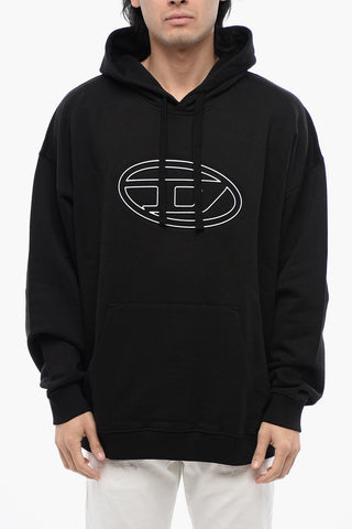 RED TAG UNISEX Brushed Cotton S-UMMER-BIGOVAL Hoodie with Embossed Oval D Logo