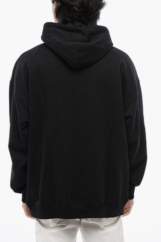 RED TAG UNISEX Brushed Cotton S-UMMER-BIGOVAL Hoodie with Embossed Oval D Logo
