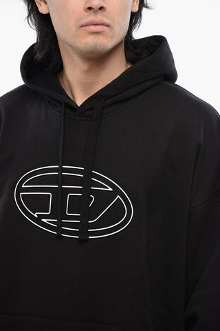 RED TAG UNISEX Brushed Cotton S-UMMER-BIGOVAL Hoodie with Embossed Oval D Logo
