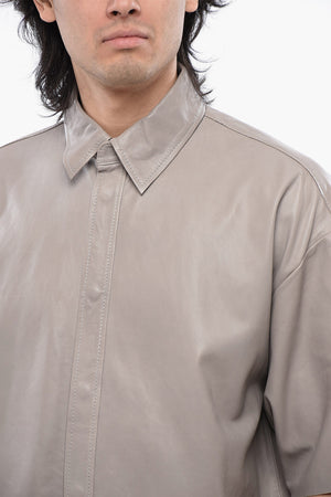 RED TAG Kurzärmeliges Lederhemd S-EMIN