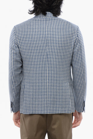Bicolour Checked Blazer