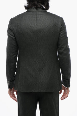 Single-breasted Jacquard Fabric Suit