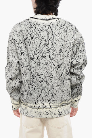 RED TAG Crewneck Sweatshirt S-MACOVAL Cracked Effect