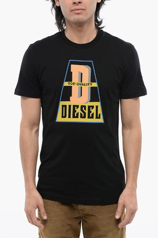 Printed T-DIEGOR-K61 Crew-neck T-Shirt