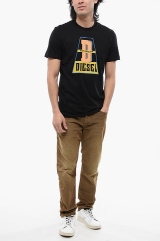 Printed T-DIEGOR-K61 Crew-neck T-Shirt