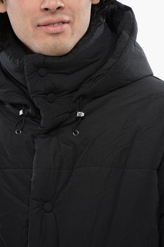 Wattierte Jacke mit abnehmbarer Kapuze