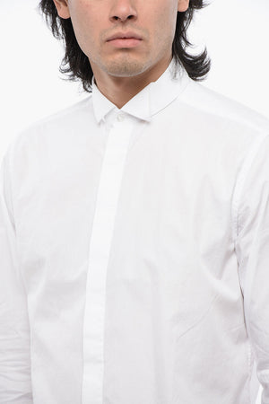 Diplomatic-Collar Shirt with Hidden Placket