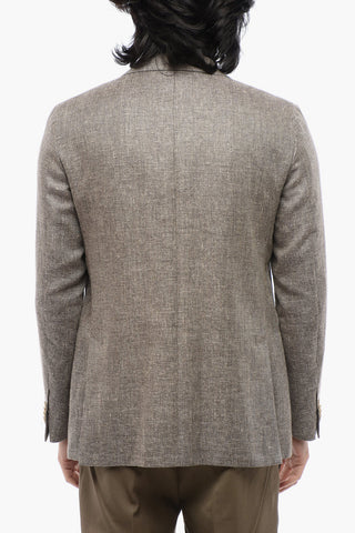 Blazer aus Leinenmischung mit Pattentaschen