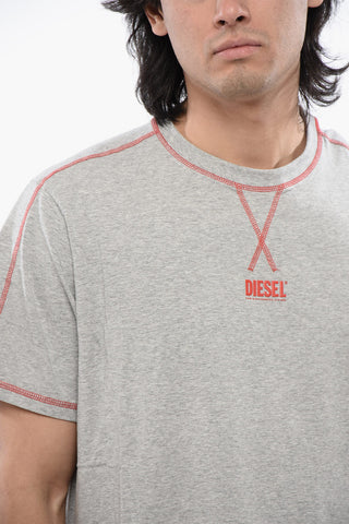RED TAG Stretch Cotton UMSET-WILORT Short Pyjamas Set with Visible Stitching