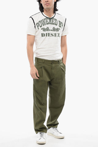 RED TAG Stretch Cotton Pants P-ARTHUR Single Pleat