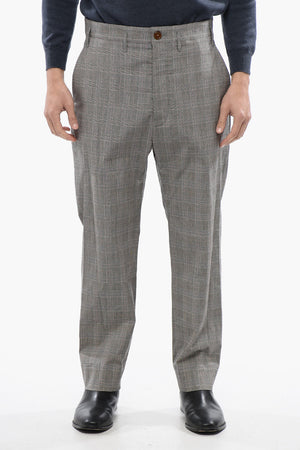 Lightweight Cotton CRUISE Pants with Prince of Wales Motif
