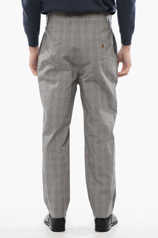Lightweight Cotton CRUISE Pants with Prince of Wales Motif