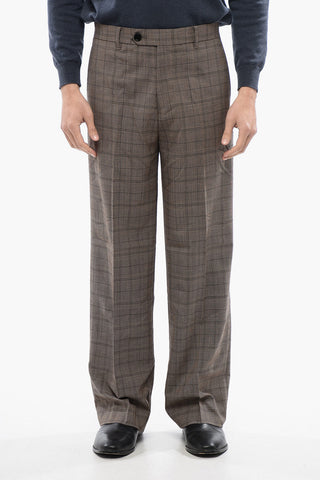 Pantaloni HOBART Loose Fit a Quadri