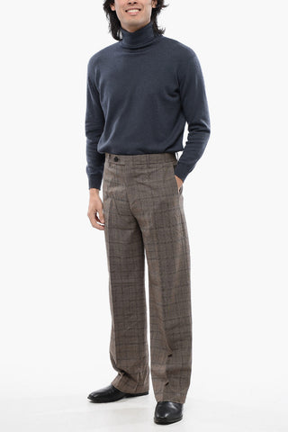 Pantaloni HOBART Loose Fit a Quadri