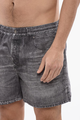 Costume Boxer BMBX-KEN-37 con Stampa Effetto Denim