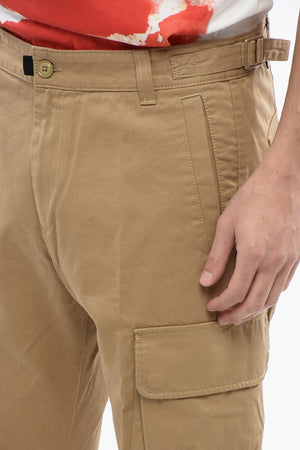 RED TAG Einfarbige Cargohose P-ARGYM mit Gürtelschlaufen