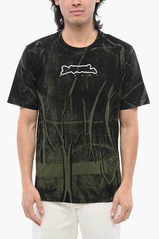 RED TAG Crew Neck T-shirt T-JUST-N3 Crinkled Effect
