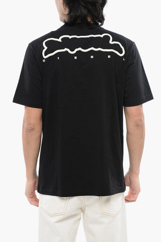 RED TAG Crew Neck T-shirt T-JUST-N3 Crinkled Effect
