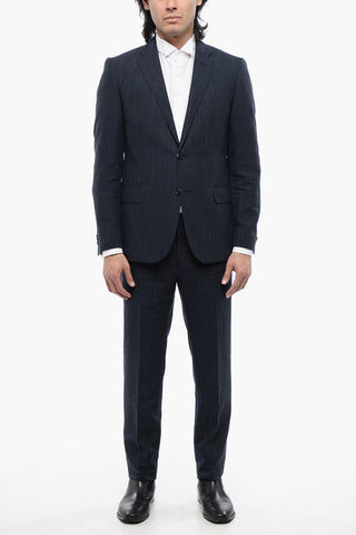 Single Breasted Checkered Suit