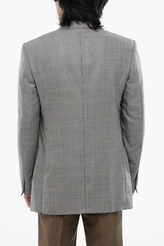 Blazer aus Wolle im Prince-of-Wales-Karo