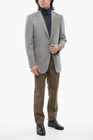 Blazer aus Wolle im Prince-of-Wales-Karo