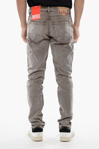 Ribbed Velour 5-Pocket Slim Fit Trousers 2019 D-STRUKT