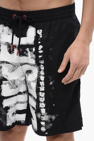 RED TAG Lightweight Fabric BMBX-POWEL-47.5 Board Shorts with Blotchy Logo