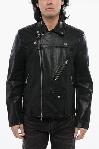 Giubbotto Biker WARNER in Pelle