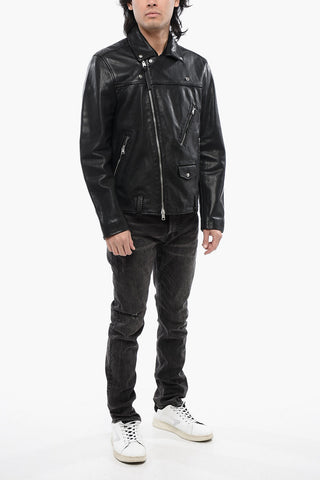 Giubbotto Biker WARNER in Pelle