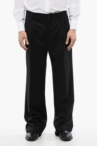 Wide Leg Virgin Wool RAF Pants