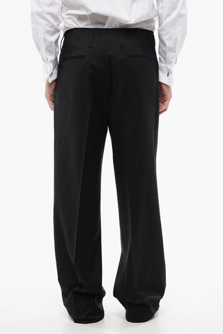 Wide Leg Virgin Wool RAF Pants